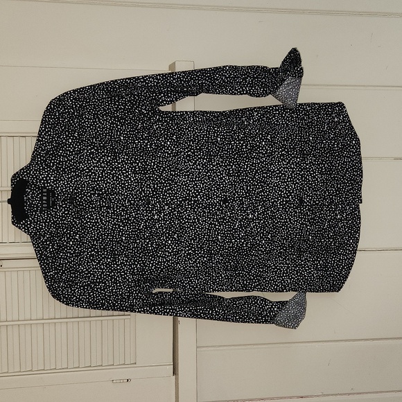 TOPMAN LONG SLEEVE BUTTON DOWN SHIRT - Picture 1 of 7